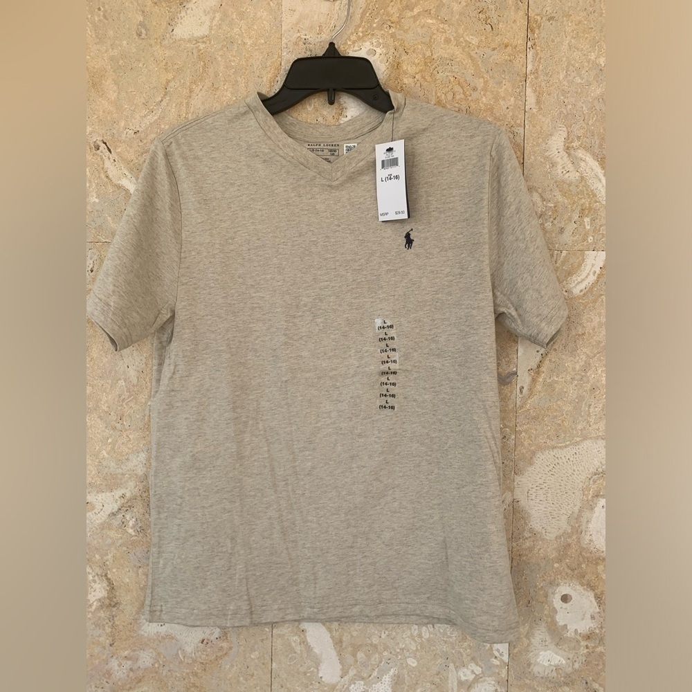 Polo Ralph Lauren Boy’s V-Neck Pony Logo Shirt